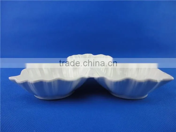 bulk ceramic plates leaf shape