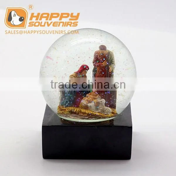 Creative Cross Resin Snow Globe snow globe