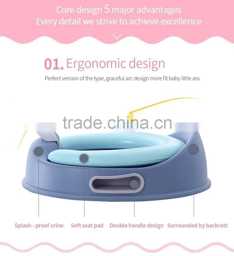 Plastic potty children urinal, PP children urinal, plastic baby sitting urinal