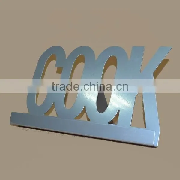 Metal cook book stand