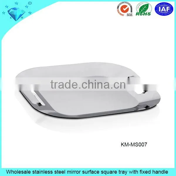 Mirror Face Finished Stainless Steel Beautiful Fruit Dish