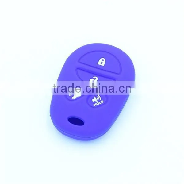 Silicone fob keys jacket fit for TOYOTA Solara Sienna Remote Key Case 4 Button