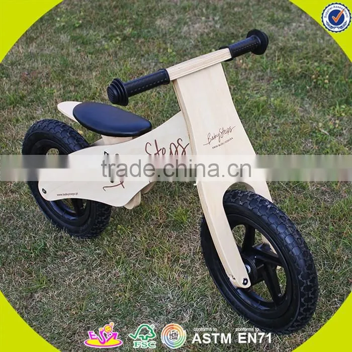2017 New design baby wooden balance bike wholesale wooden balance bike log wooden balance bike for toddlers W16C156