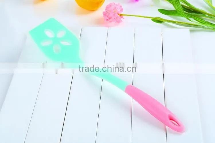 Silicone Slotted Turner Cooking Tools Egg Stir Frying Fish Slice Shovel