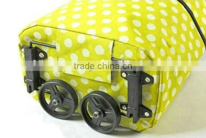 Large Size Folding Shopping Trolley On Wheel Luggage Bags Convenient