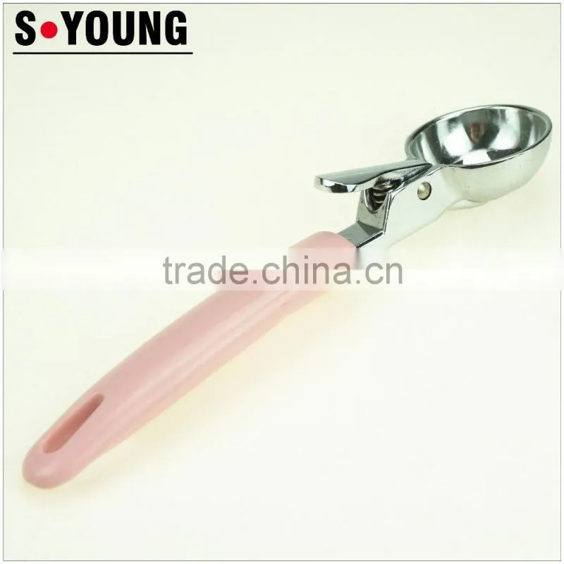 42160 hot sale zinc alloy icecream spoon Stainless steel ice cream spoon