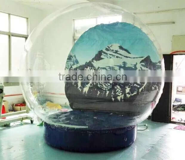 Clearly inflatable snow globe tent with high quality