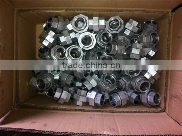 1/8" - 6" Galvanized Union With Tight Sealing