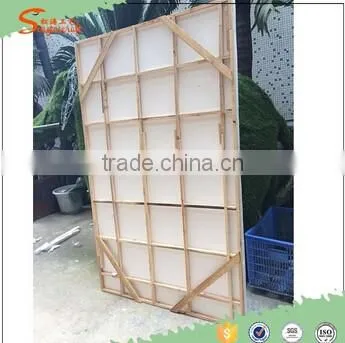2016 hot sale artificial wedding flower wall imported from china for indoor decoration