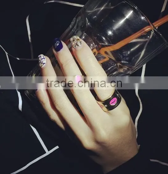 HOT sell fashion jewelry gold finger ring set midi ring set