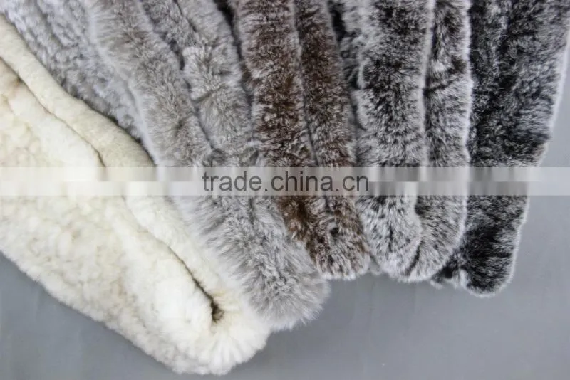 High Quality Knitted Rex-Rabbit Scarf