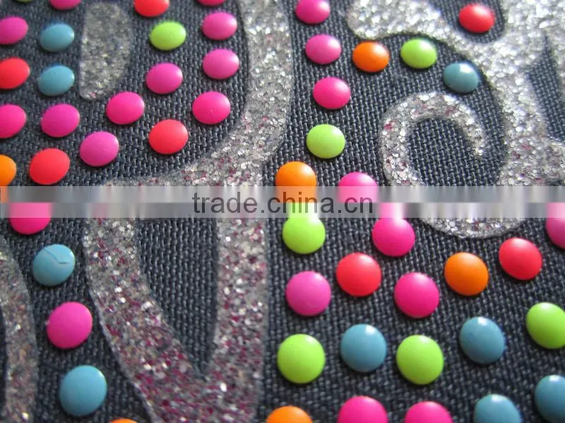Glitter ,Holofoil sequins with neon nail heads