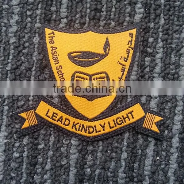 direct factory custom clothing woven badge and patch, clothing tags