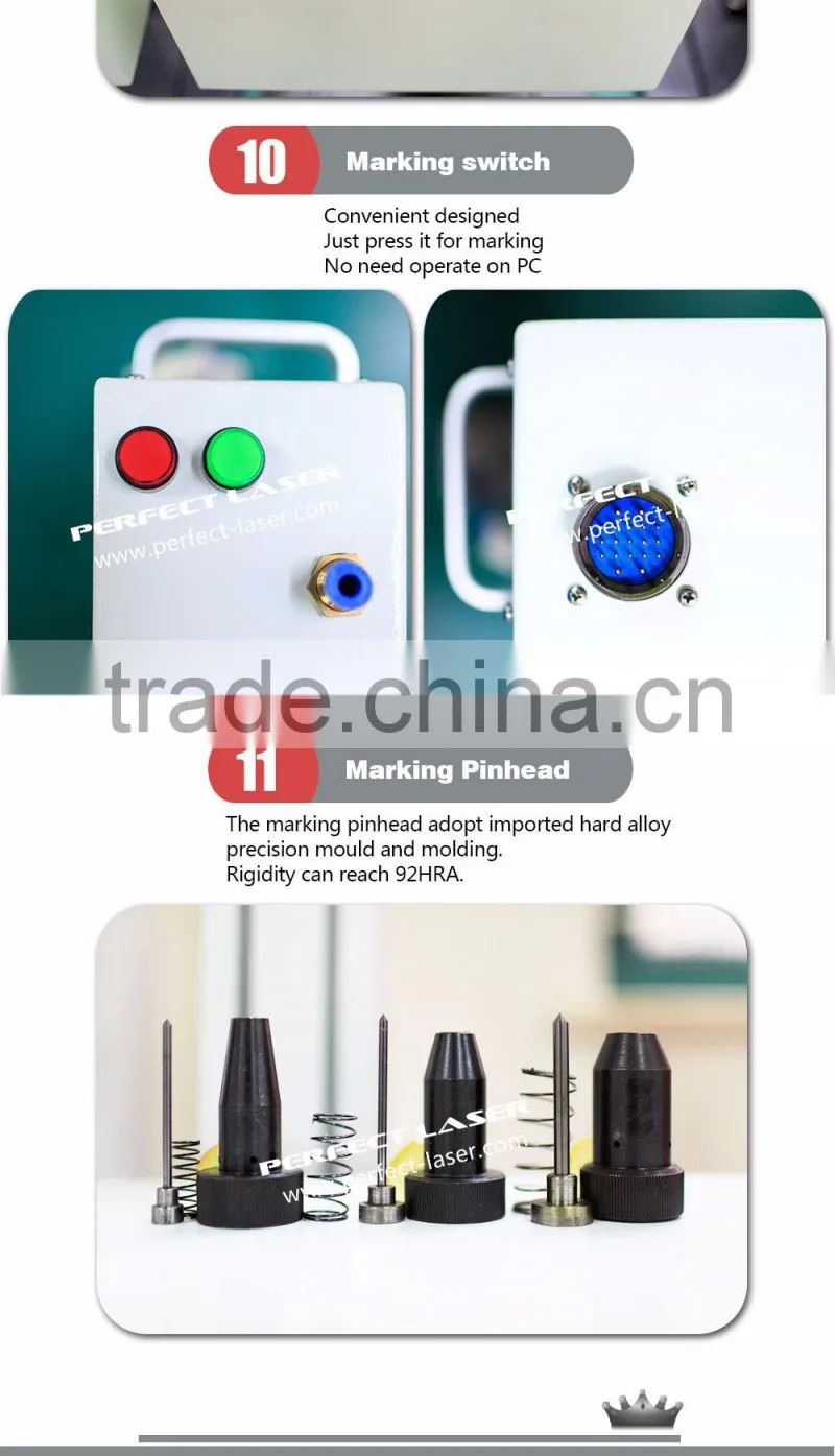 Perfect Laser PEQD-030 protable dot pin marking machine