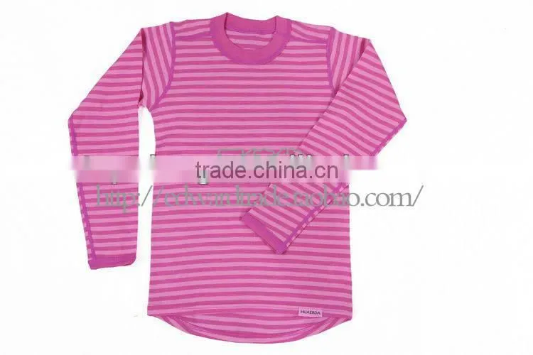 100% Merino wool thermal kids underwear for 3-16years old