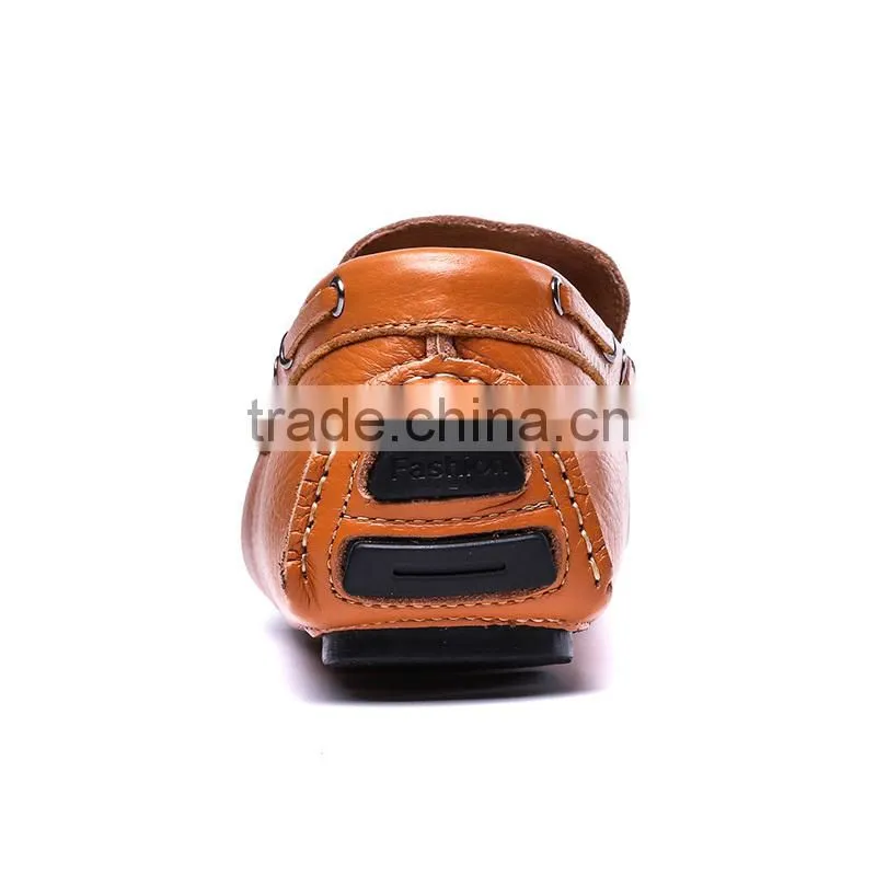 hot sell china brand men peas shoes casual fashion have sample with genuine leather, adults business casual shoes for men