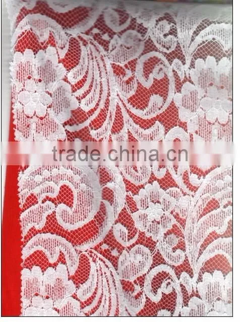 R&H dress/decoration/bra lace trim Polyester Laces Fabric For Wedding george lace fabric african