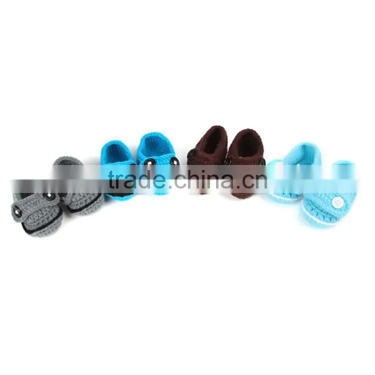Big Mouth Frog Design Crochet Knitting Kids Shoes
