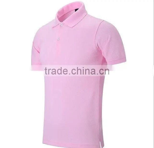 Hot sale Short Sleeve beaded mesh cotton pique Multi color Mens Polo shirt ,Turn down Collar T Shirt polos for men