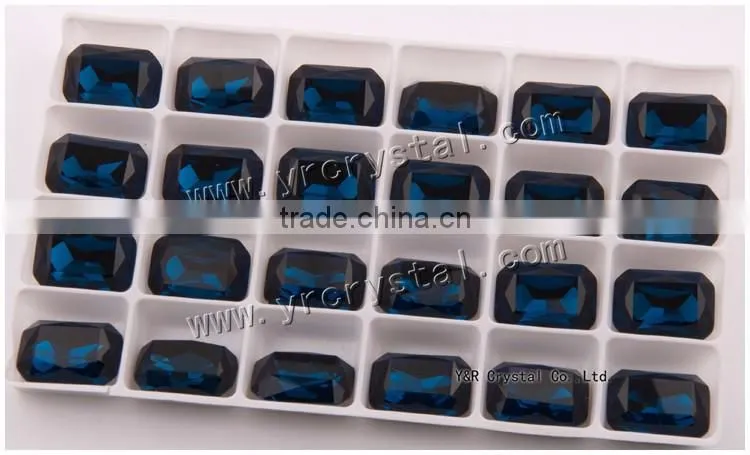 4627 octagon crystal 18.5*27mm montana color citrin stone