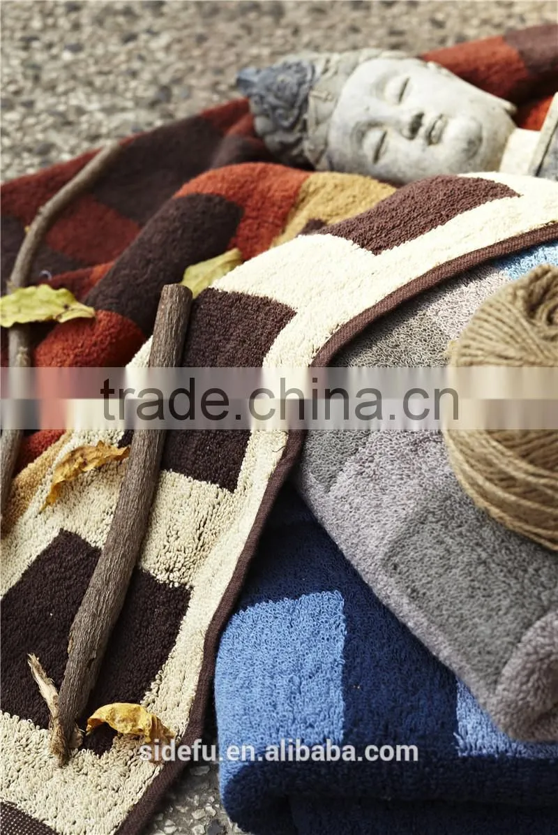 Good Quality Super Soft 100% Cotton Yarn Dyed Terry Bath Towel
