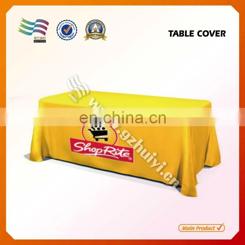 2014 Waterproof Polyester Tablecloth for Advertisement