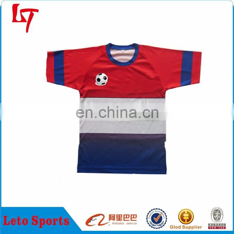 Wholesale dry fit plain football t-shirts