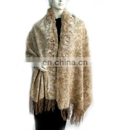 CGWS-138 Wool checked scarf Popular wool scarf