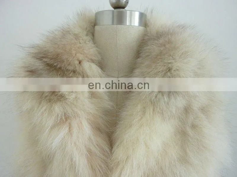 fox fur vests women/fox fur waistcaot