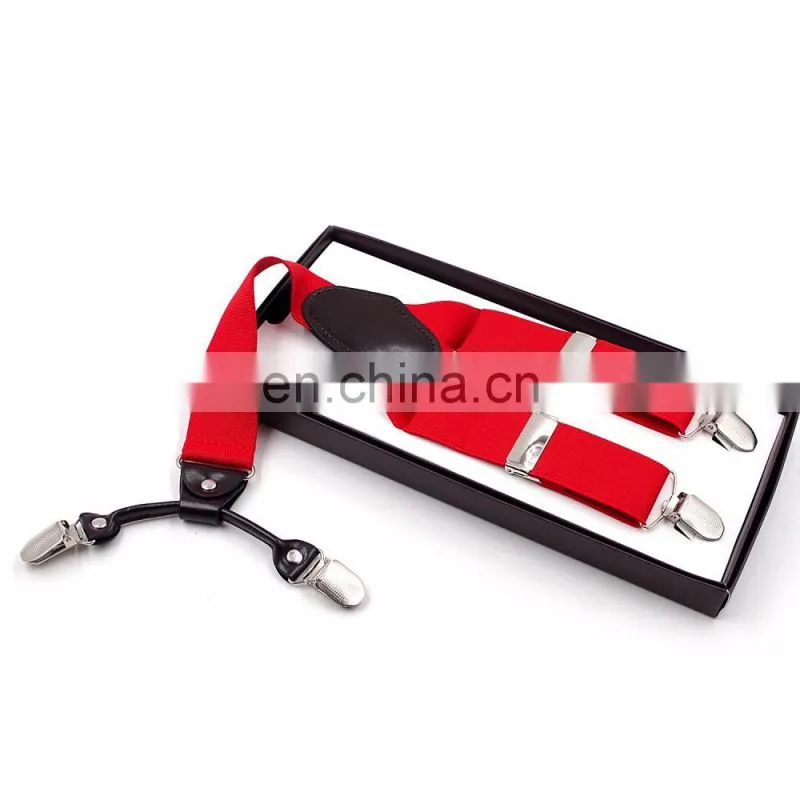 Yiwu wholesale high quality colorful suspenders,custom printing suspenders,adjustable metal clips suspenders