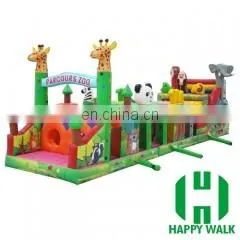 Adult inflatable obstacle course, outdoor giant inflatable intaractive game for sale