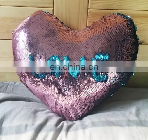 two color changing sequin throw pillow mermaid reversible sequin cushion