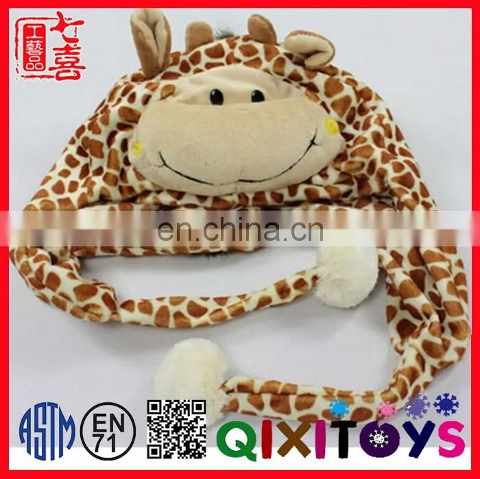 Lovely plush tiger animal shaped winter hats for kids