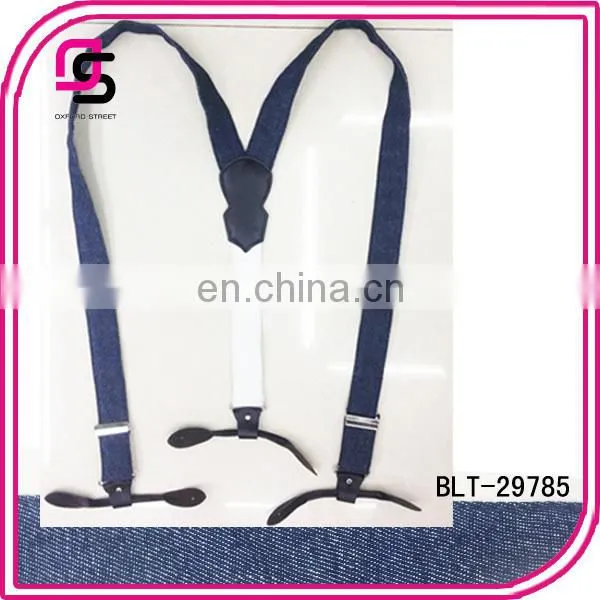 Suspenders for man,black fabric man suspenders,jeans suspenders