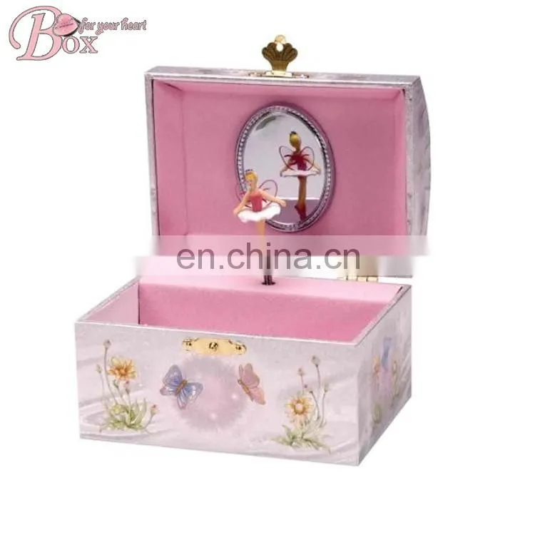 Newest Design Paper Cardboard Gift Music Box With a Dancing Ballerina