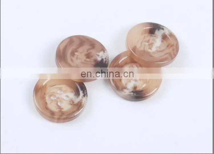 Craft Handmade 4 holes Overcoat Resin Button BP40546