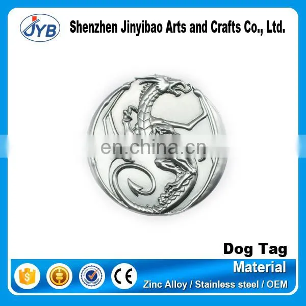 bone shaped aluminum dog tag with diamond