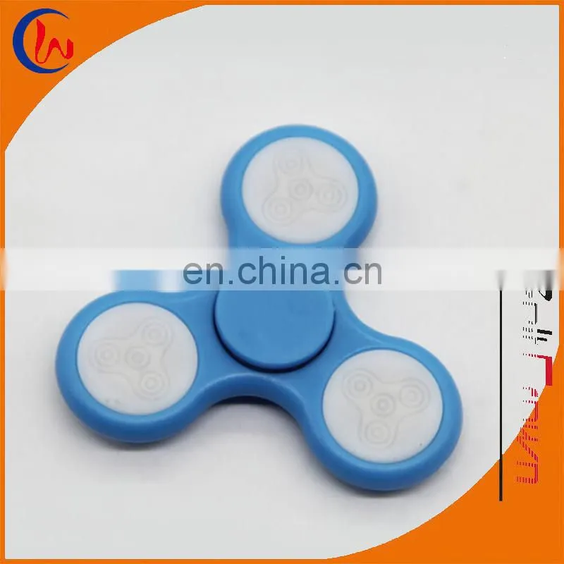 Anti -stress luminous toy tri spinner 608 flash hand led spinner fidget spinner