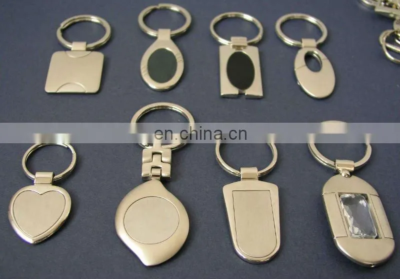 Factory supply custom shaped metal keyring