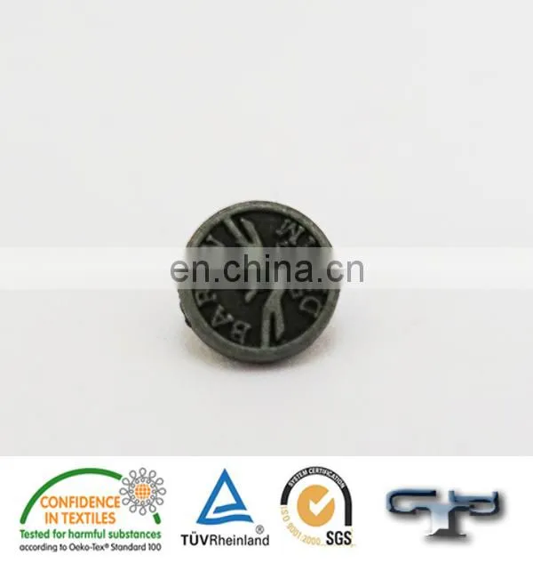 Customized trouser sweater buttons metal fashion jeans button