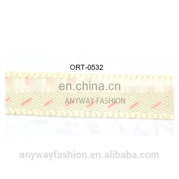 Wholesale silver rhinestone beaded hot fix ribbon