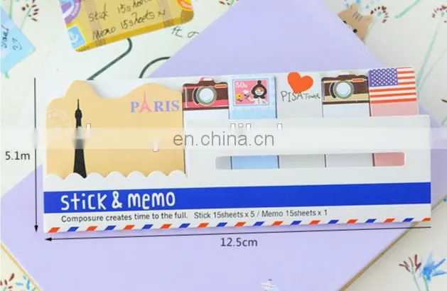 Cute Animal Sticker Bookmark Marker Memo Flags Index Tab Sticky Notes