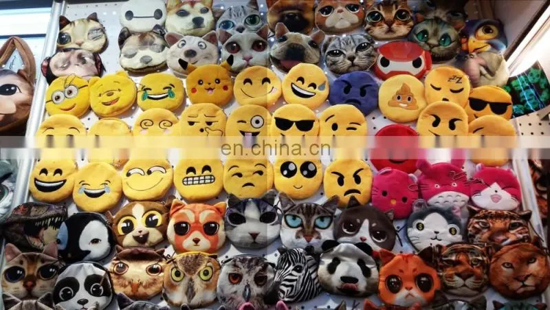 27 styles of creative plush emoji keychain poo keychain devil keychain