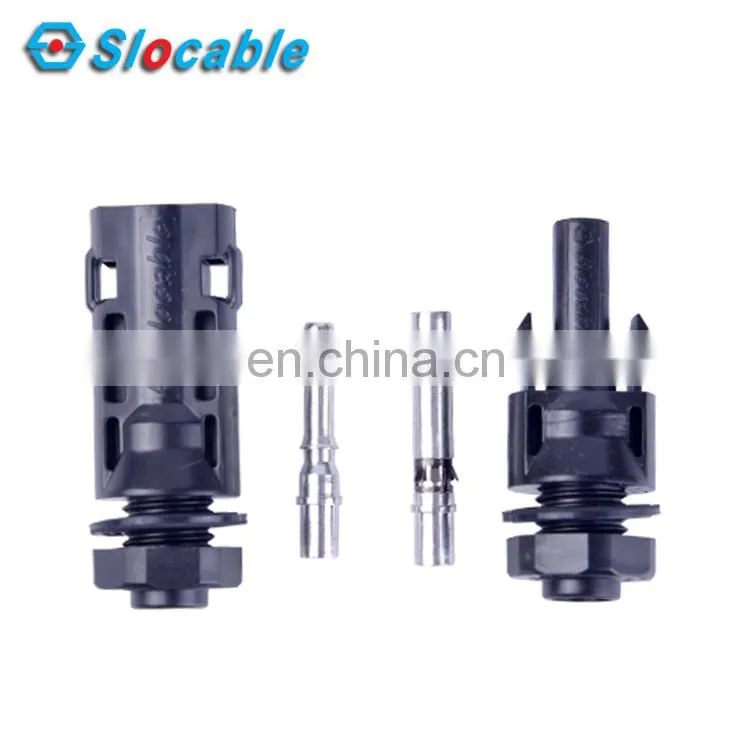 Slocable 2.5mm2 4mm2 6mm2 DC 1000V Panel Cable Connector for Solar Inverter
