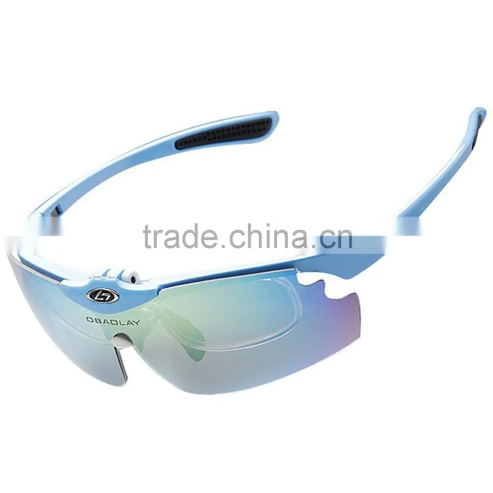 Polarized Anti-UV Cycling Glasses Sports Sunglasses 5 Exchangeable Lenses