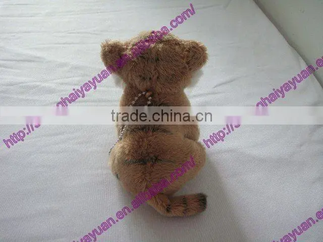 Cheap plush tiger keychain