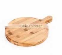 Natural and Carbonized round Bamboo Cutting Board 2105