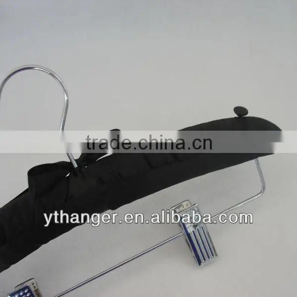 ST24 wood foam dress hanger satin padded hangers