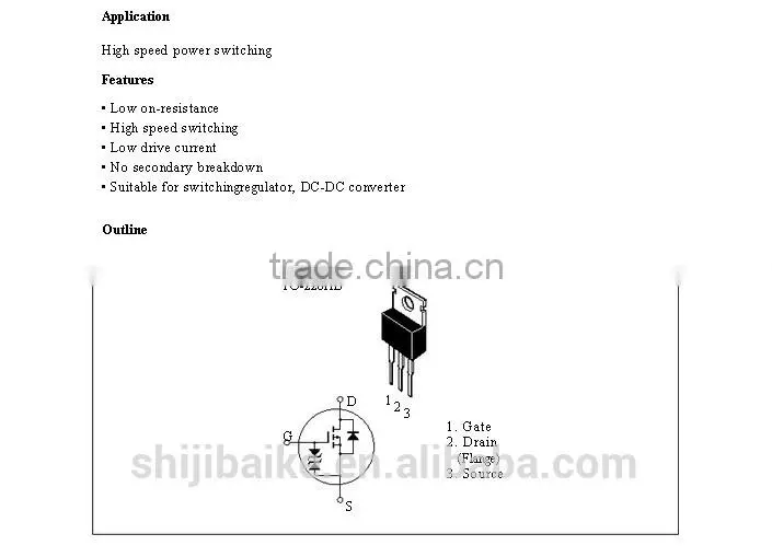 2SK176 Silicon N-Channel MOSFET TO-3