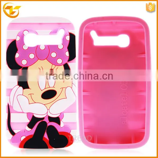 for alcatel one touch pop c5 cartoon silicon phone case